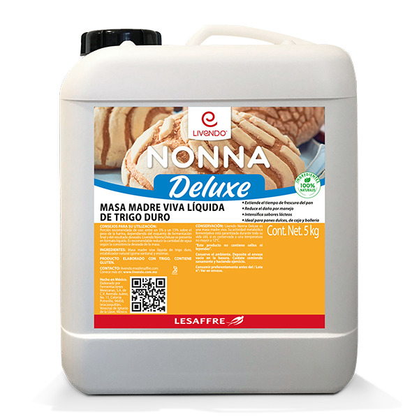 Nonna Deluxe - De Trigo Duro. Extiende el tiempo de frescura del pan. Reduce el daño por manejo.